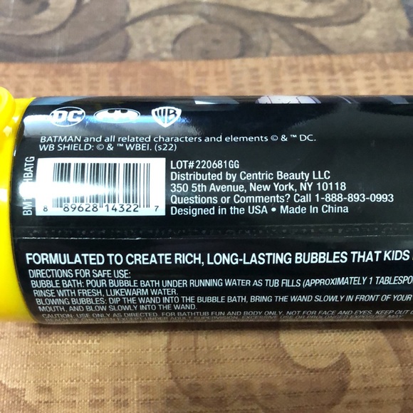 🛍️5/$20🛍️Batman “Gotham City Grape” Bubble Bath and Wand. - Picture 2 of 3